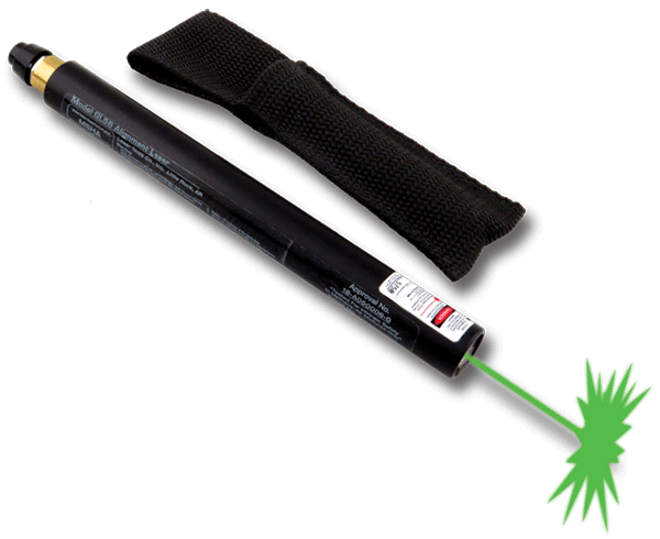 Regular green laser pointer used to detect hazardous chemicals
