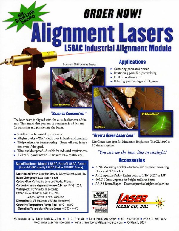 Alignment-Lasers-L58AC-Industrial-Alignment-Module-pdf Alignment-Lasers-L58AC-Industrial-Alignment-Module-pdf