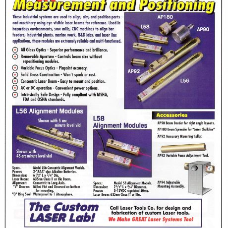 L58 and GL58 Precision Concentric Alignment Lasers - Laser Tools ...