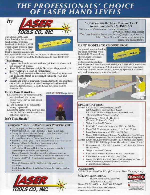 The-Professionals-Choice-of-Laser-Hand-Level-with-Model-L100M-and-L50M-Series-pdf (1) The-Professionals-Choice-of-Laser-Hand-Level-with-Model-L100M-and-L50M-Series-pdf (1)
